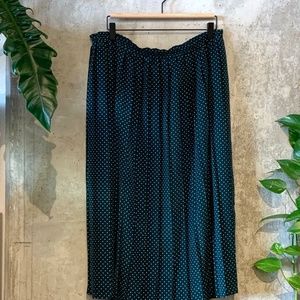 Vintage Green and White Polka Dot Skirt (16)